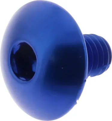 Produktbild von Linsenschraube JMP Bolt M6x1,00mm 10mm Aluminium blau