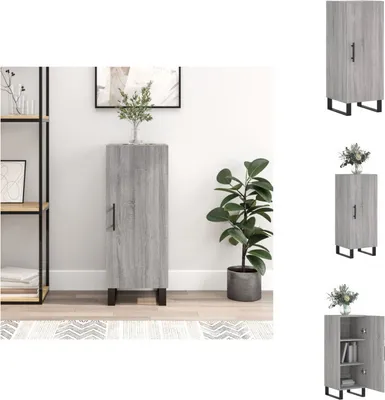 Image de vidaXL Sideboard Gris Sonoma 34,5x34x90 cm Bois composite - Sideboards