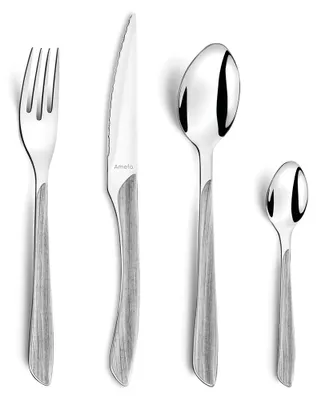 Produktbild von Amefa 24-tlg. Besteckset ECLAT NATURE 24-teilig grau hochglanzpoliert