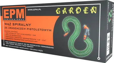 Zdjęcie produktu dla Wąż spiralny 15 m złączka + pistolet