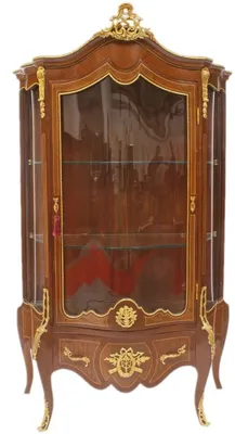 Immagine prodotto di Vetrina barocca Casa Padrino 107 x 56 x h. 197 cm - Mobili barocchi - Vetrina - Mobile da soggiorno