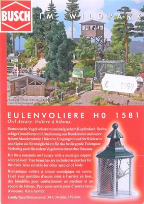 Produktbild von Busch 1581 Eulenvoliere Spur H0 in