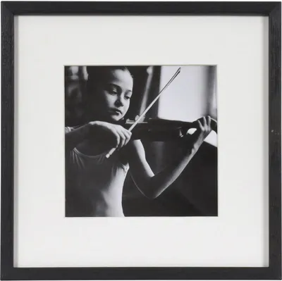 Image de Cadre photo Henzo Viola en bois, dimensions 20x20 cm, couleur marron foncé