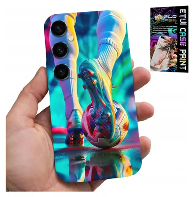 Produktbild von Gehäuse Für Samsung Galaxy A34 5G - Fussball Fussballspieler + Glas
