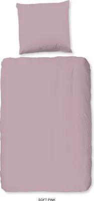 Obrázek produktu pro dobré ráno Renforcé ložní prádlo 2-dílné povlečení na přikrývku 135 x 200 cm povlak na polštář 80 x 80 cm růžová