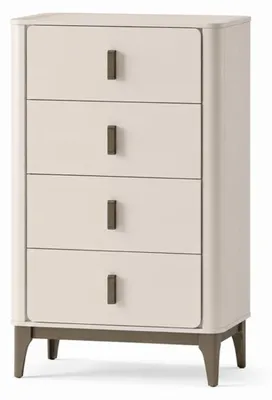 Immagine prodotto di Comò comodo a 4 cassetti, beige, stile moderno, nuovo