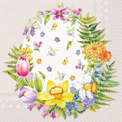 Produktbild von FLOWER EGG linen Lunch-Servietten L 985866