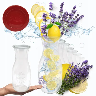 Produktbild von Weck Karaffe 1062ml Glas mit Silikondeckel spülmaschinenfest