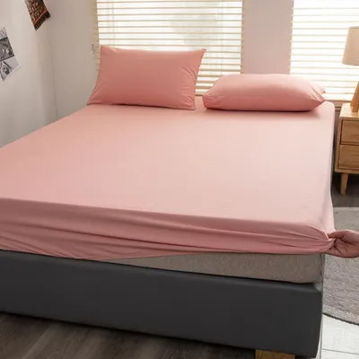 Obrázek produktu pro Prostěradlo Prostěradlo ze 100% bavlny, 200x220 cm, bez povlaků na polštáře, vhodné pro matrace do 25 cm (růžové)