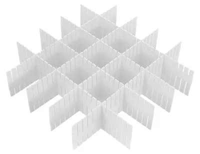 Ladeeinteilung 8er-Set, verstellbar, Kunststoff, 32x7 cm