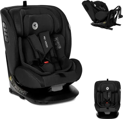 Produktbild von Lorelli Kindersitz Monza i-Size (40-150cm) Isofix, Anti-Rebound-Bügel, drehbar schwarz
