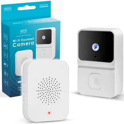 Obrázek produktu pro Videozvonek Delight s kamerou a Wi-Fi - Interkom - HD - Noční vidění - Zvonky s kamerou - 55385WH