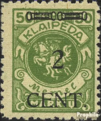 Produktbild von Briefmarken Memelgebiet 1923 Mi 177  postfrisch Aushilfsausgabe