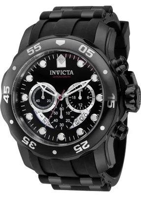 Obrázek produktu pro Invicta Pro Diver - SCUBA 37231 Pánské Hodinky - Quartz Hnutí - Nerezová Ocel s Černým Ciferníkem - 48 mm