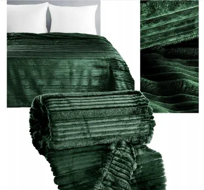 Produktbild von Eurofirany Kuscheldecke Überwurf Dunkelgrün 200x220 cm