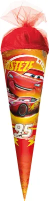Produktbild von ROTH Geschenk-Schultüte klein Disney Pixar Cars 50 cm rund Tüllverschluss Zuckertüte Schulanfang