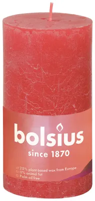 Productafbeelding van Bolsius Rustiekkaars 130/68 Blossom Pink (1 stuk)