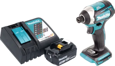 Produktbild von Makita DTD 154 RF1 Akku Schlagschrauber 18 V 175 Nm 1/4" Brushless + 1x Akku 3,0 Ah + Ladegerät