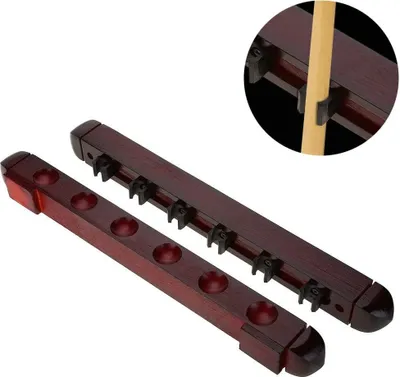 Produktbild von Billard Wandhalterung,Snooker Pool Cue Wall Mounted Rack,Billard Queue Halter 6 Billiard Cue,Billard Zubehör Vereine