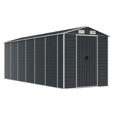Produktbild von Gerätehaus Anthrazit 191x555x198 cm Verzinkter Stahl