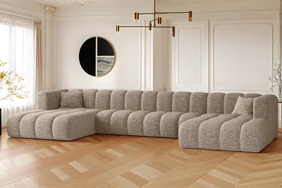 Produktbild von Kaiser Möbel Ecksofa, U-form Sofa Grand U XL  modular stoff Haga Beige