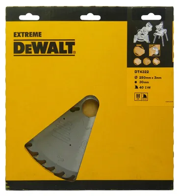 Kreissägeblatt DEWALT 250x30mm 40 Zähne ATB STANLEY BLACK+DECKER