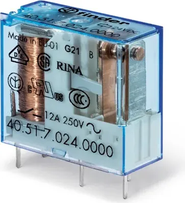 Image de RELAIS FINDER 12Vdc 1Cto Commuté 10A/250Vac 40519012.0000