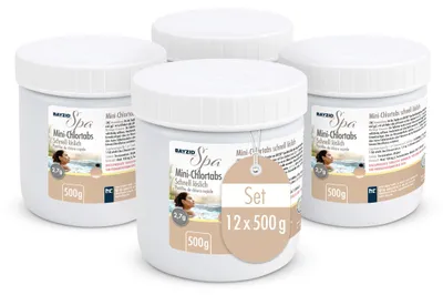 Produktbild von 12x 500 g BAYZID® SPA Mini - Chlortabs 2,7 g schnell löslich