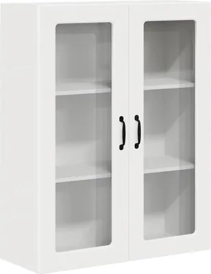 Immagine prodotto di Mobile in vetro da parete PORTO Bianco 80 x 31 x 100 cm