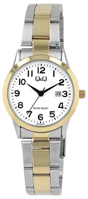 Image de Montre pour femme, boîtier en acier inoxydable, affichage de la date