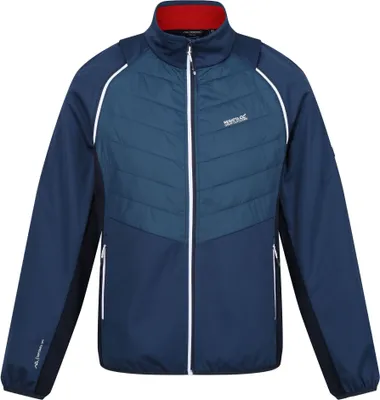 Produktbild von Regatta - "Steren II" Hybridjacke für Herren RG10503 (3XL) (Dunkel-Jeansblau/Marineblau/Leuchtend Rot)