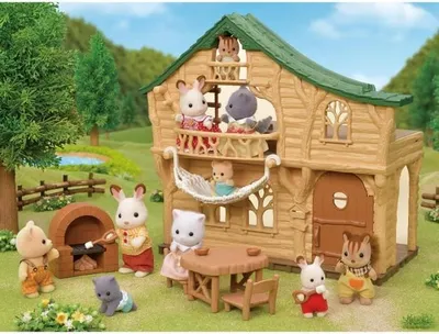 Produktbild von Spielhaus Chalet du lac EPOCH 5451, Möbliert mit Holzofen und Hängematte, Inklusive Zubehör