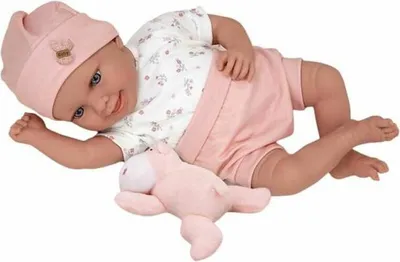 Produktbild von MuÑecas Arias Eleganz Mit Kissen Und Plüschgewichteter Puppe 40 Cm Rosa  Rosa One Size