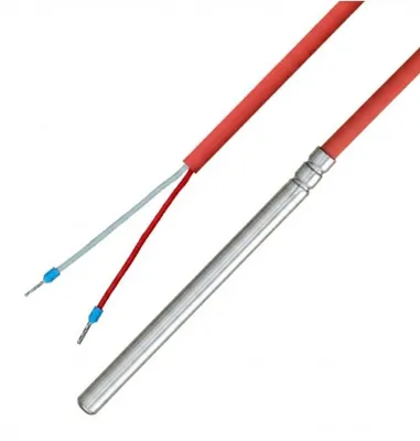 Productafbeelding van Beschermhuls - 6x100mm kabelsensor/temperatuursensor met siliconen kabel tot 200°C, 7 meter