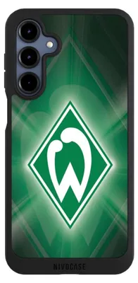 Produktbild von NIVOCASE Handyhülle für Samsung Galaxy A16 5G  Hülle NIVOpure Case Schwarz Offizielles Lizenzprodukt SV Werder Bremen Wappen