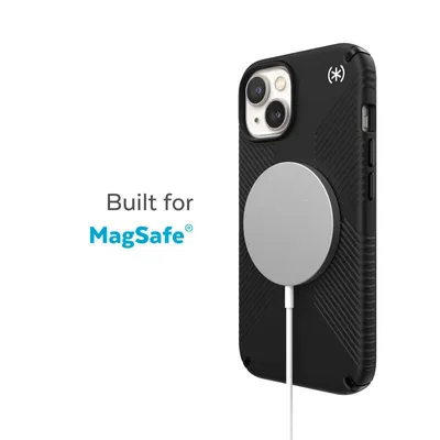 Produktbild von Speck Presidio2 Grip, Cover, Apple, iPhone 14 Plus, iPhone 15 Plus, 17 cm (6.7"), Schwarz