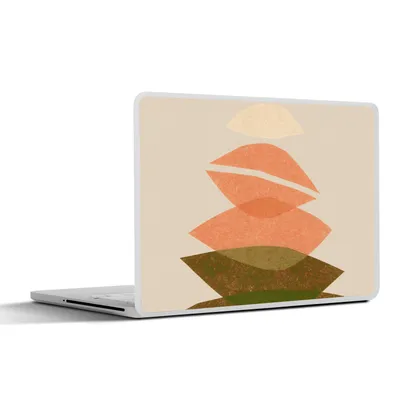 Produktbild von MuchoWow® Laptop Aufkleber Sticker Cover Formen - Pastell - Farben - Abstrakt 36.5x27.5 cm - Laptop-Sticker
