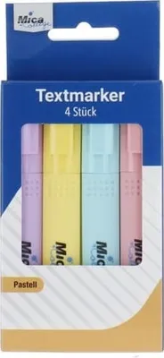 Obrázok produktu pre 4 zvýrazňovače - pastelové farby