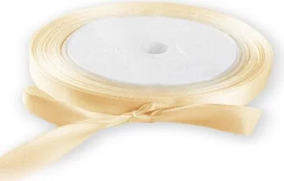 Obrázek produktu pro Wstążka satynowa 6 mm x 25 m Kremowa