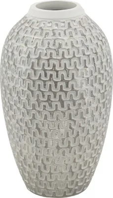 Zdjęcie produktu dla o Ferretti Wazon Wave Ø 19,5x34 cm złoty biały