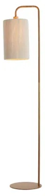Image de Lampadaire - beige naturel - Donio - coton métal - E27 - 1738243 - Light & Living