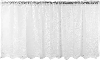 Image de Rideau de cuisine - Opaque - Court - Blanc - Rideaux de cuisine