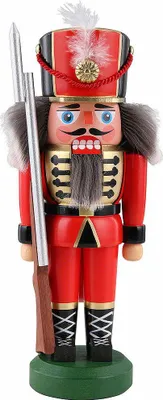 Produktbild von Soldat, rot (22cm) Nussknacker von HoDreWa Legler