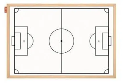 Produktbild von Magnetische Trockenlösch-Taktiktafel MEMOBE, weiß, Fußballfeld, 90 x 60 cm