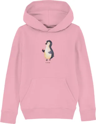 Produktbild von Mr. & Mrs. Panda Kinderpullover Pinguin Marienkäfer 7-8 Jahre (122/128) - Baumwolle Pink - Geschenk, Pullover, Pulli, Glück, Wunder, Sweater, Kleine, Aufmerksam, Hoody