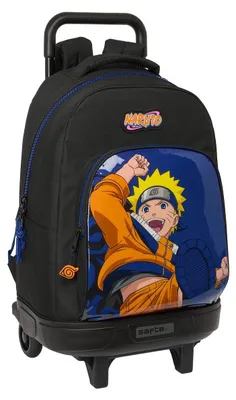 Image de Naruto Cartable à roulettes Ninja Bleu Noir