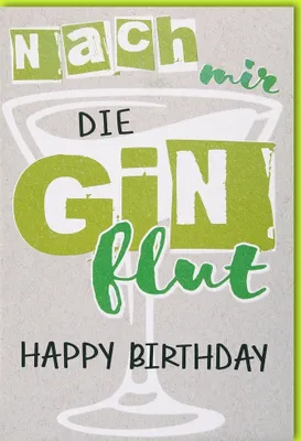 Produktbild von Geburtstag - Glückwunschkarte im Format 11,5 x 17 cm mit Umschlag