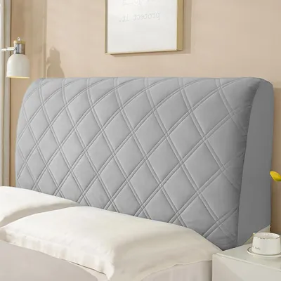 Stretch-Bezug für Kopfteil, staubdicht, dunkelgrau, 160 cm