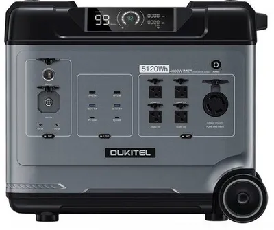 Obrázek produktu pro Přenosná elektrárna o kapacitě 5120 Wh - výstupní výkon 4000 W (střídavý proud) - baterie LiFePO4 pro záložní napájení