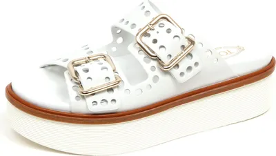 Produktbild von F3236 sandalo donna weiß TOD'S scarpe zeppa Schuh Frau